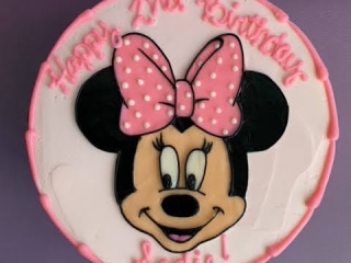 CLASSIC DISNEY MINNIE MOUSE PINK BOW GIRLY CUSTOM CHARACTER KIDS BIRTHDAY PARTY CAK IN CHICAGO