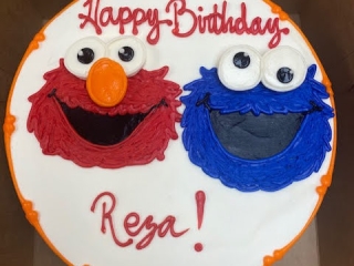 SEASEME STREET ELMO AND COOKIE MONSTER KIDS CARTOON CUSTOM CHARACTER BIRTHDAY PARTY CAKES IN CHICAGO