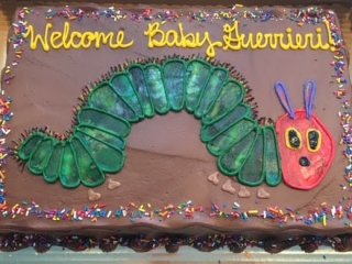 THE HUNGRY CATERPILLAR BOOK CHARCTER KIDS CUSTOM BIRTHDAY PARTY CAKE IN CHICAGO