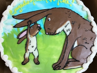 RABBITS CHILDRENS BOOK KIDS CUSTOM CHARACTER BIRTHDAY CAKE IN CHICAGO