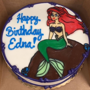 ARIEL THE LITTLE MERMAID DISNEY PRINCESS GIRLY KIDS CUSTOM CHARACTER BIRTHDAY PARTY CAKE IN CHICAGO