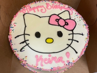 CUTE PINK HELLO KITTY SANRIO CARTOON GIRLY KIDS BIRTHDAY CUSTOM PARTY CHARACTER CAKE IN CHICAGO