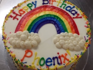 FUN RAINBOW PRIDE ADULT KIDS PARTY BIRTHDAY CAKE