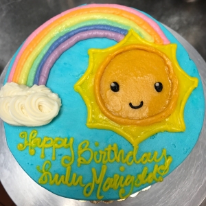 SUN AND RAINBOW CUTE PRIDE KIDS ADULT PARTY BIRTHDAY CAKES IN CHICAGO