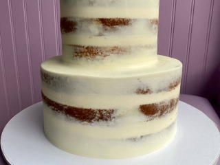 NEARLY NAKED WEDDING CAKE