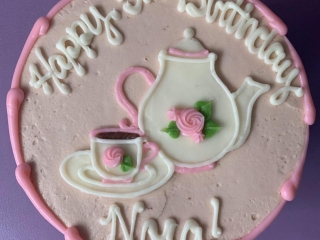 ENGLISH BREAKFAST TEA PARTY GIRLY BIRTHDAY CELEBRATION PARTY CAKE IN CHICAGO