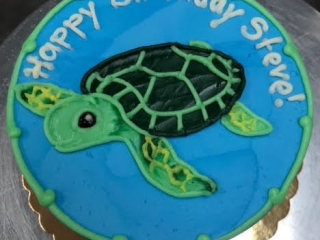 AQUATIC UNDER THE SEA TURLE FINDING NEMO AQUARIUM THEMED CUSTOM BIRTHDAY CELEBRATION PARTY CAKE IN CHICAGO