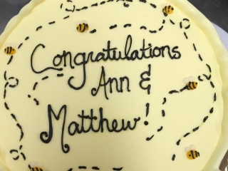 SAVE THE BEES BUZZ CUSTOM CAKE FOR ENGAGEMENT, KIDS AND ADULTS BIRTHDAYS, ANNIVERSARY, AND BABY SHOWER CELEBRATION PARTY CUSTOM CAKE IN CHICAGO