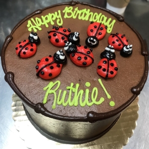CUTE CARTOON LADY BUG INSECT KIDS BIRTHDAY CELEBRATION PARTY CUSTOM CAKE IN CHICAGO