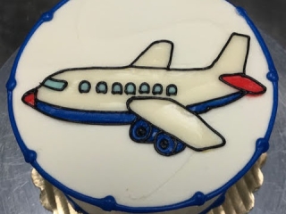 REALISTIC AIRPLANE BOYS KIDS FUN CUTE CUSTOM BIRTHDAY CELEBRATION PARTY CAKE IN CHICAGO