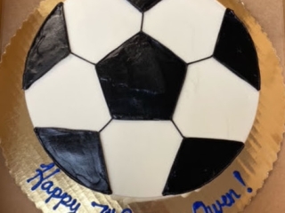 SOCCER SPORT THEME KIDS BOYS GIRLS BIRTHDAY FULL TOP COVERED CUSTOM BIRTHDAY PARTY CELEBRATION CAKE IN CHICAGO