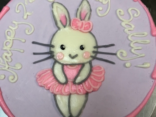 BALLET BALLERINA DANCE RECITAL BUNNY RABBIT TUTU CUTE CUSTOM GIRLY BIRTHDAY PARTY CELEBRATION CAKE IN CHICAGO