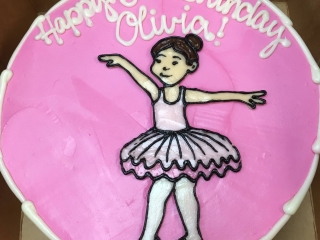 BALLET BALLERINA DANCE RECITAL CUTE GIRLY BIRTHDAY CELEBRATION PARTY CAKE IN CHICAGO